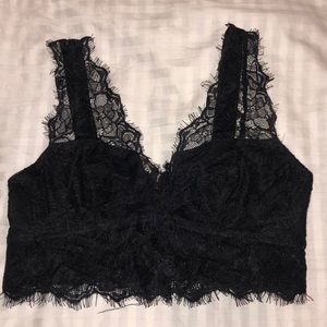 Topshop laced crop top